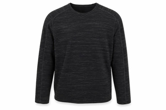 AllSaints Men's Black Medium Crew Neck Long Sleeve Sweatshirt