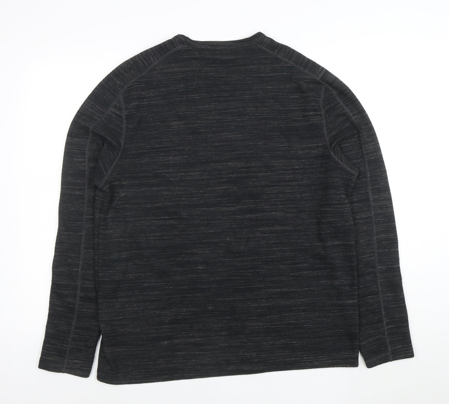 AllSaints Men's Black Medium Crew Neck Long Sleeve Sweatshirt