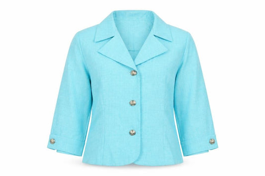 Leslie Fay Women’s Blue Petite Size 10 Blazer Jacket