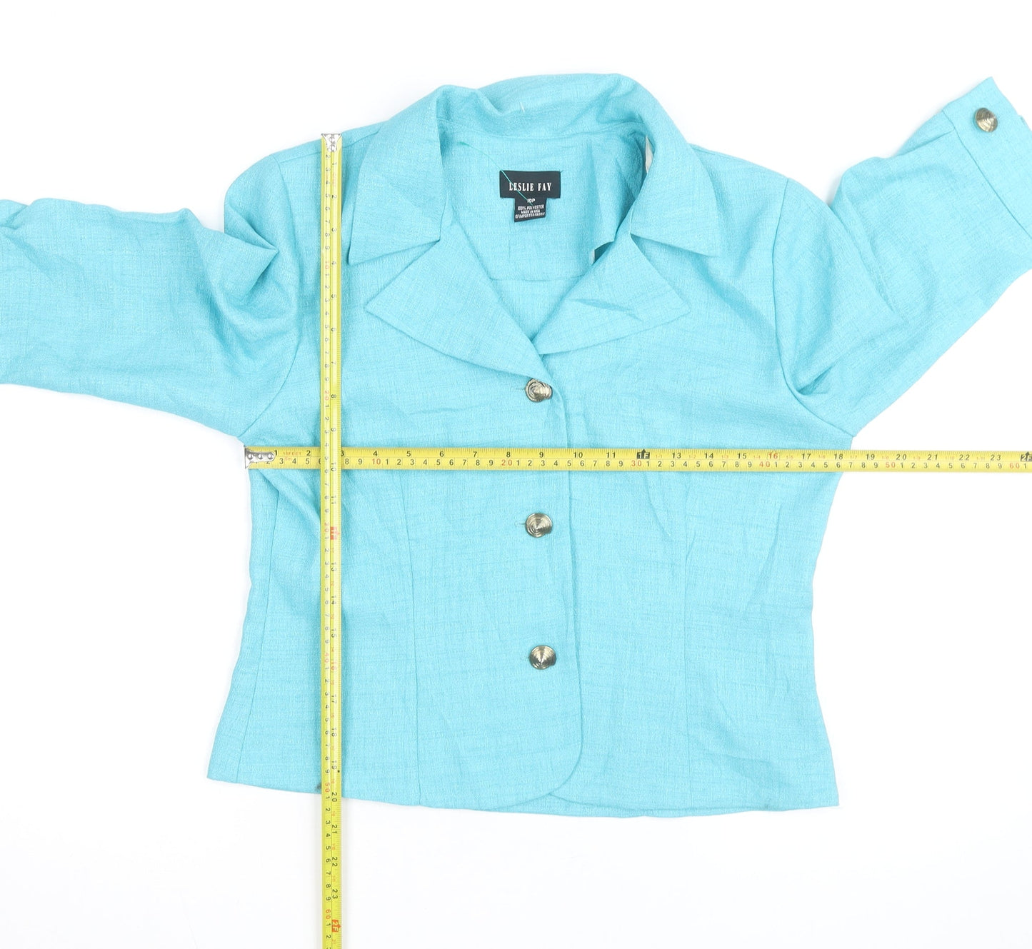 Leslie Fay Women’s Blue Petite Size 10 Blazer Jacket