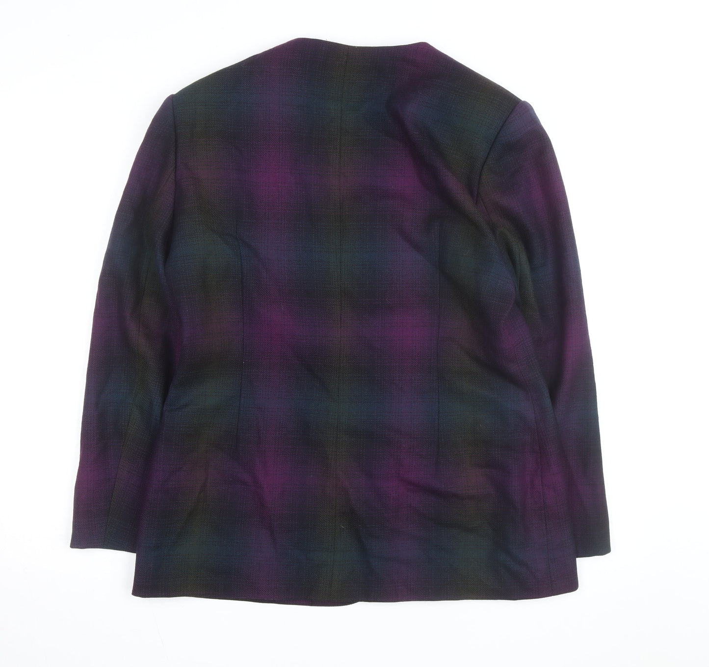 Braemar by Michelle Monet Women's Multicoloured Size 12 Wool Blazer Jacket