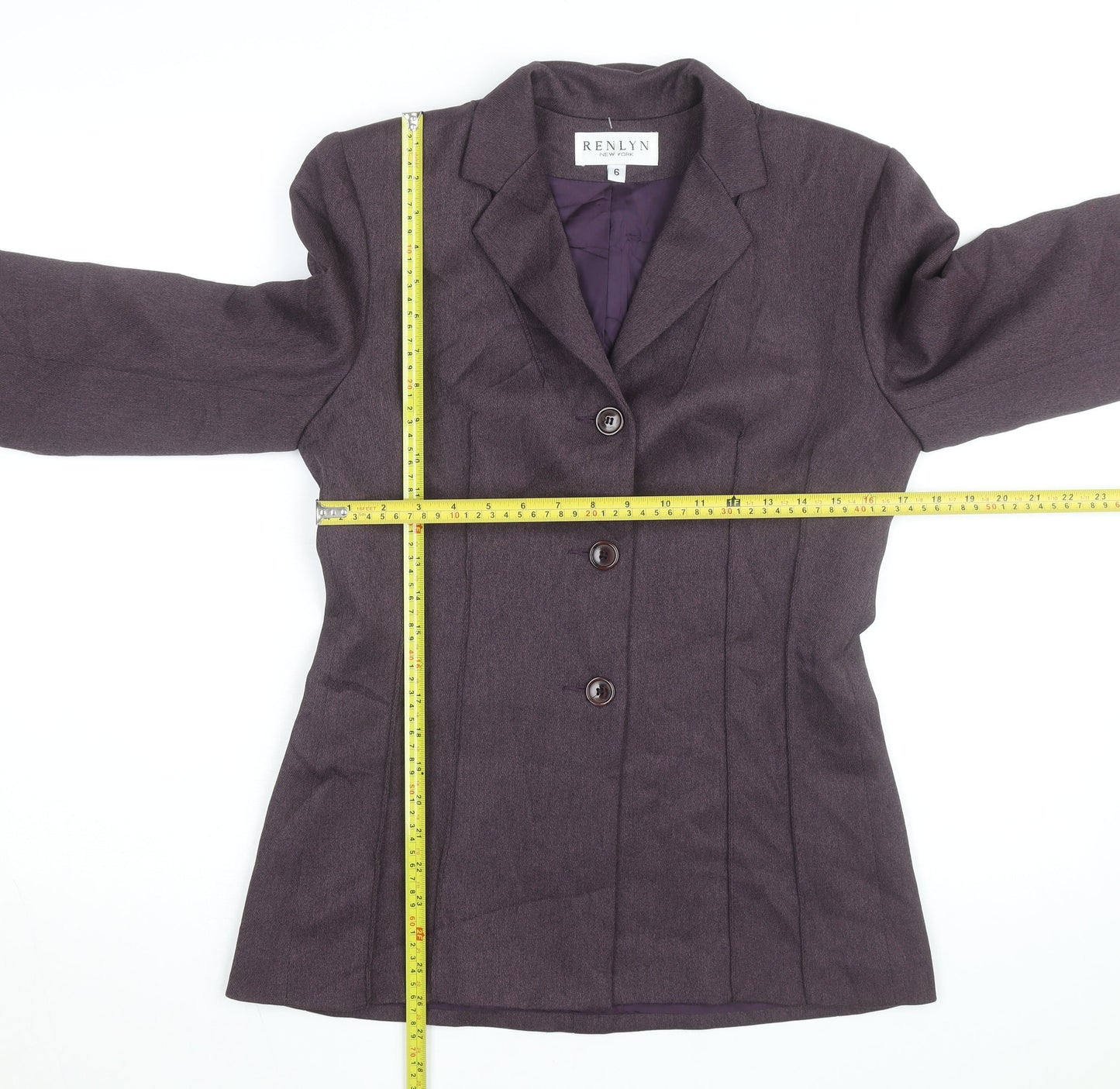 Renlyn Women’s Purple Blazer Jacket Size 6 Classic Workwear