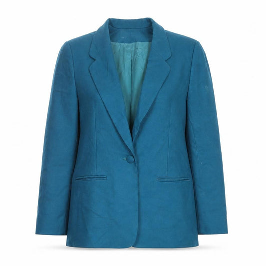 Pendleton Women's Blue Wool Petite Blazer Jacket Size 12 Classic
