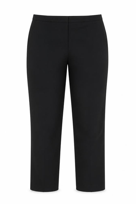 H&M Women Black Stretch Dress Pants Size 12 Straight Leg Trousers