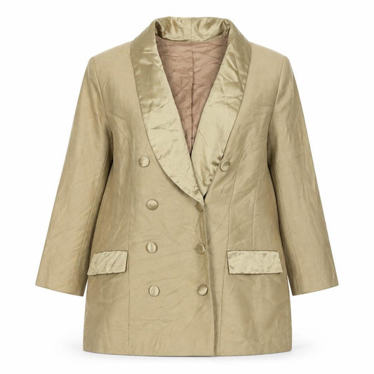 Lew Magram Women Beige Blazer Size 12 Classic Formal Workwear