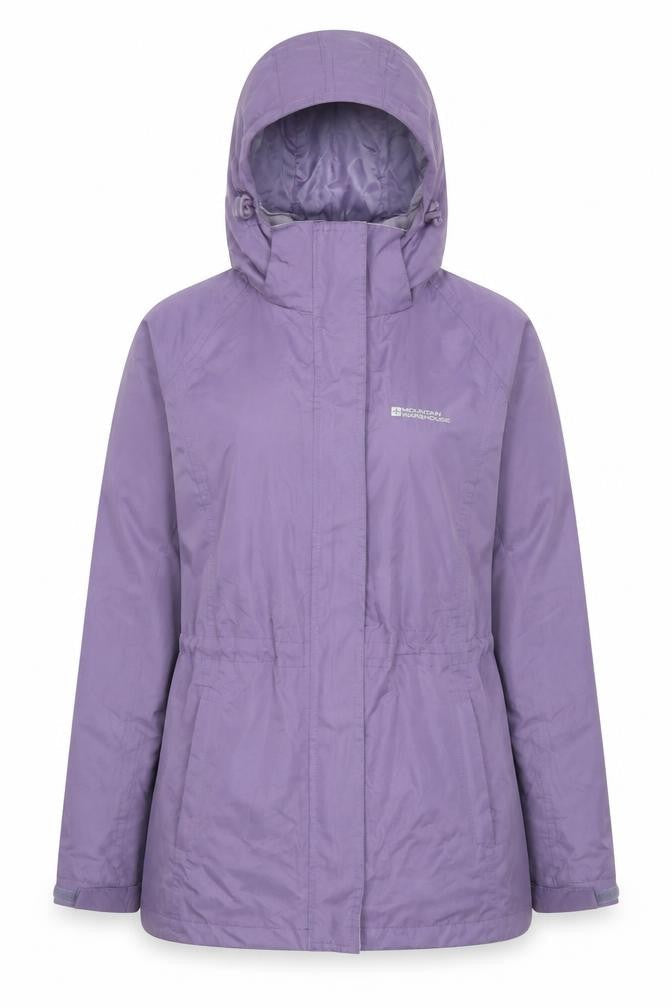 Mountain Warehouse Women’s Purple Waterproof Hooded Parka Jacket Size 8