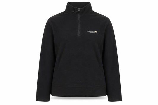 Regatta Womens Black Fleece 1/4 Zip Pullover Sweatshirt Size M