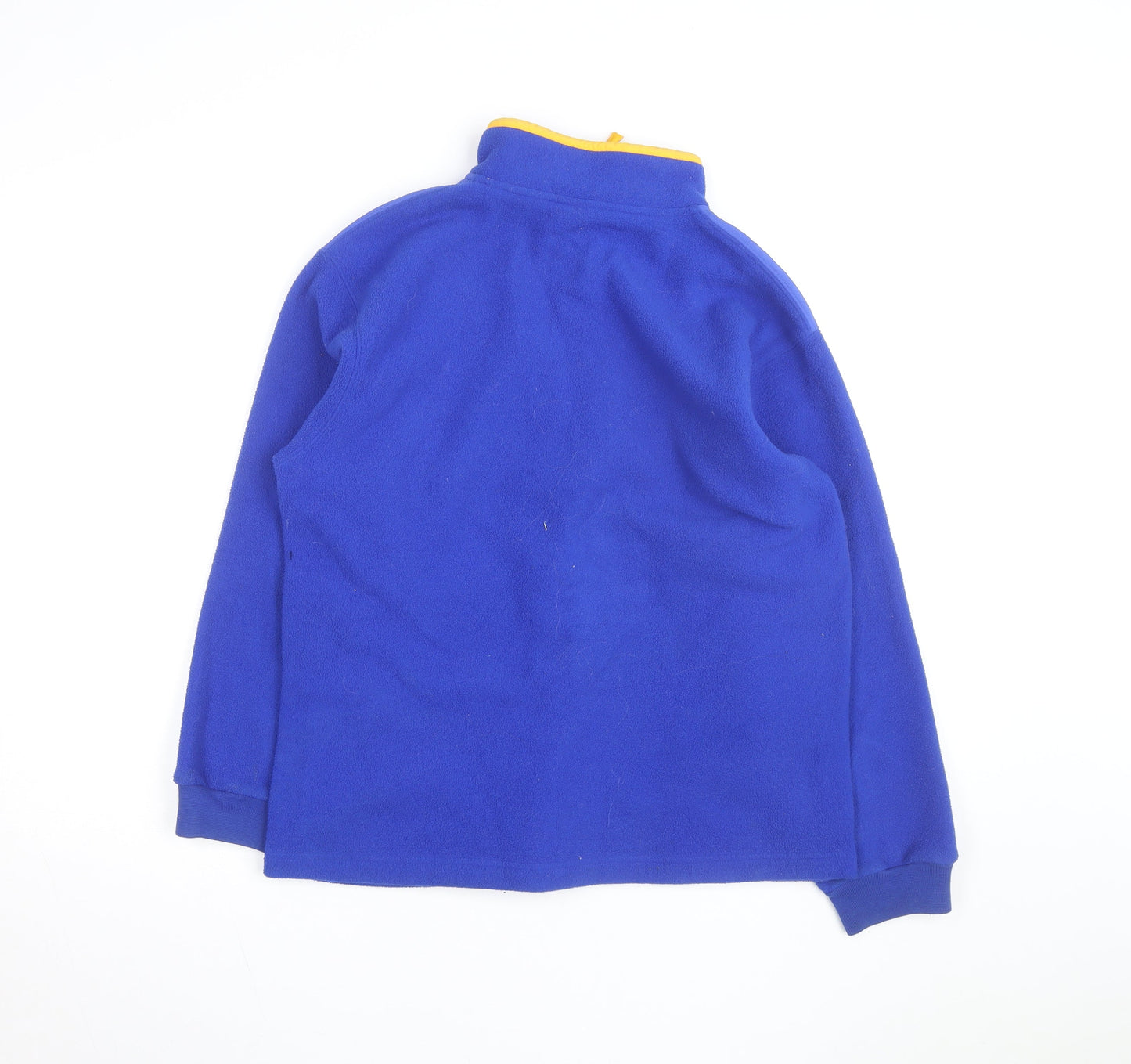Reebok Men’s Blue 1/4 Zip Fleece Sweatshirt XL High Neck
