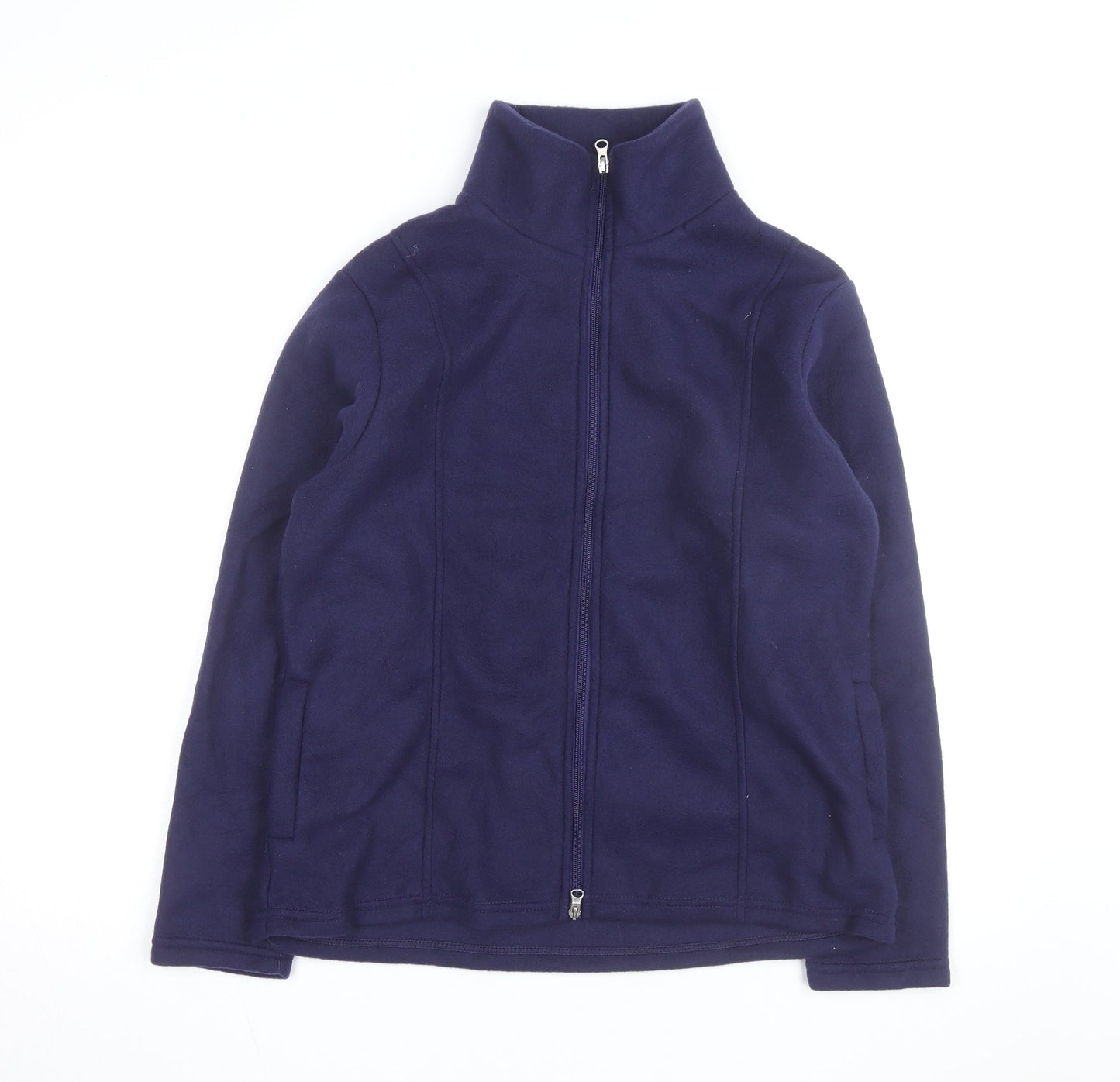 Anne de Lançay Men's Blue Full Zip Fleece Active Jacket Medium