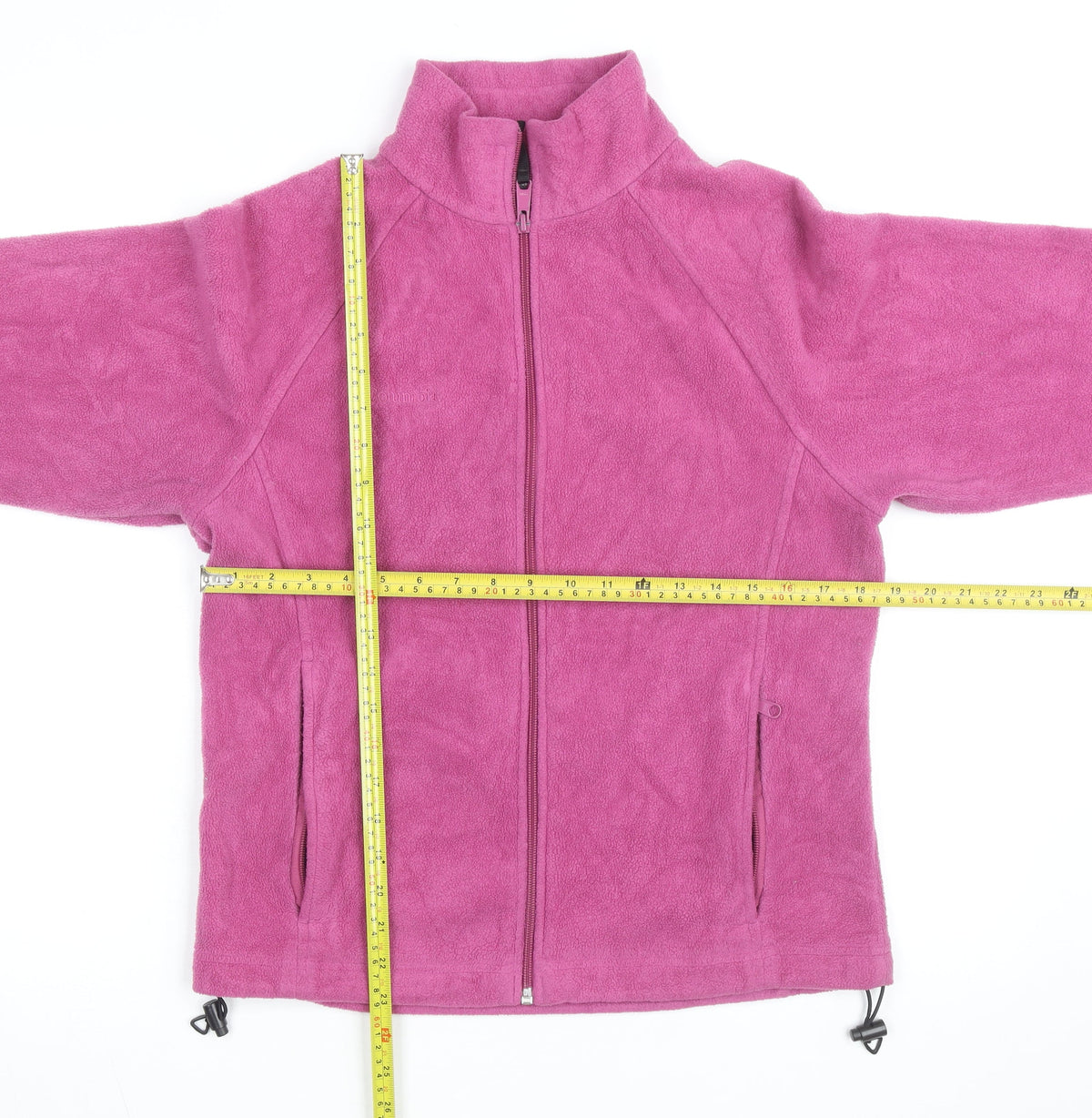 Columbia Women Pink Fleece Full Zip Lightweight Active Jacket M