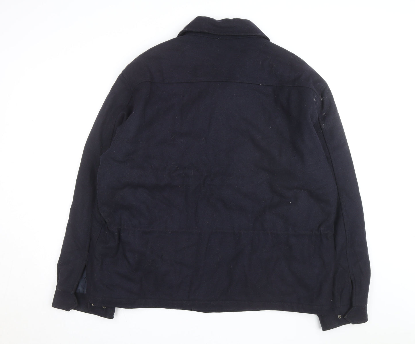 Tommy Hilfiger Men's Blue Wool Blend Lined XL Jacket