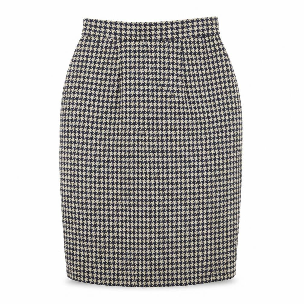 Evan Picone Women’s Blue Houndstooth Wool Pencil Skirt Size 10