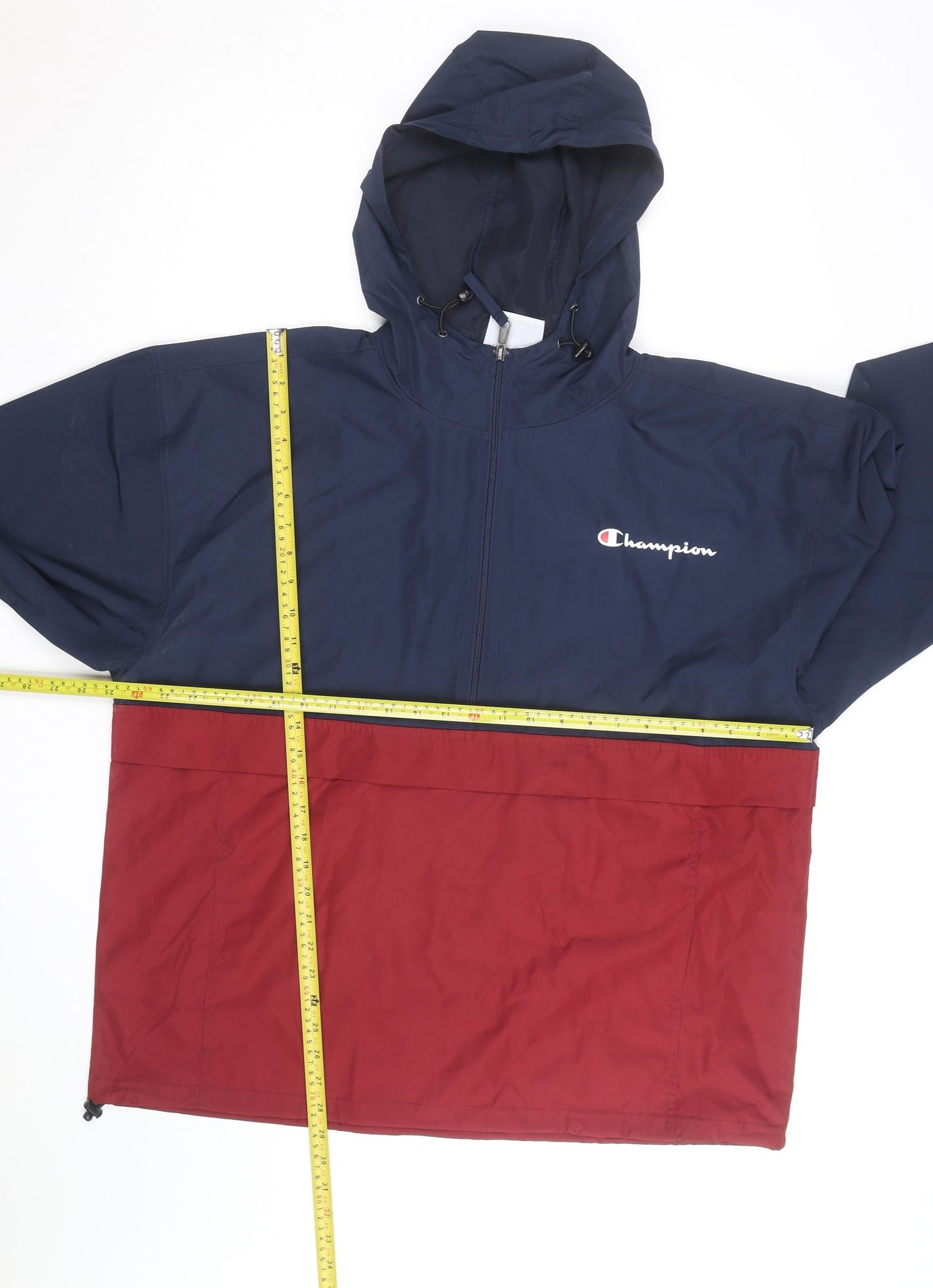 Champion Men's Blue XL Hooded Windbreaker Jacket