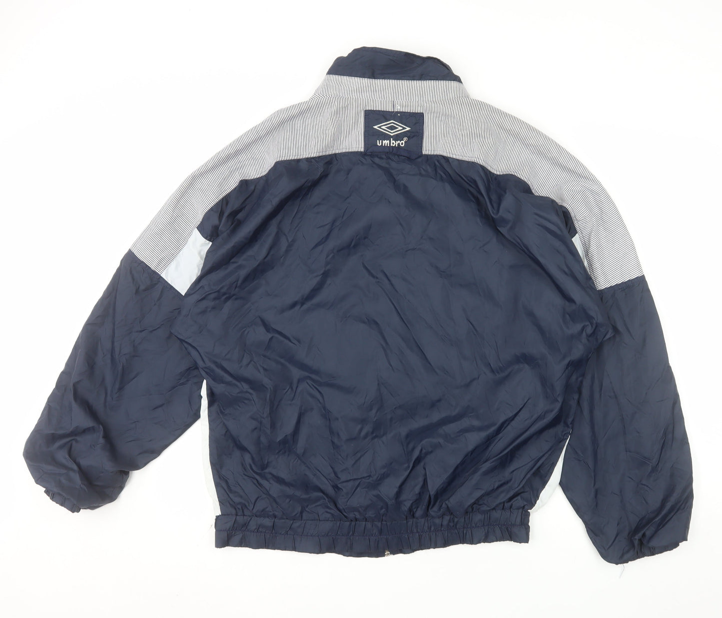 Umbro Men’s Blue Large Track Jacket Retro 90s Lightweight Zip Up