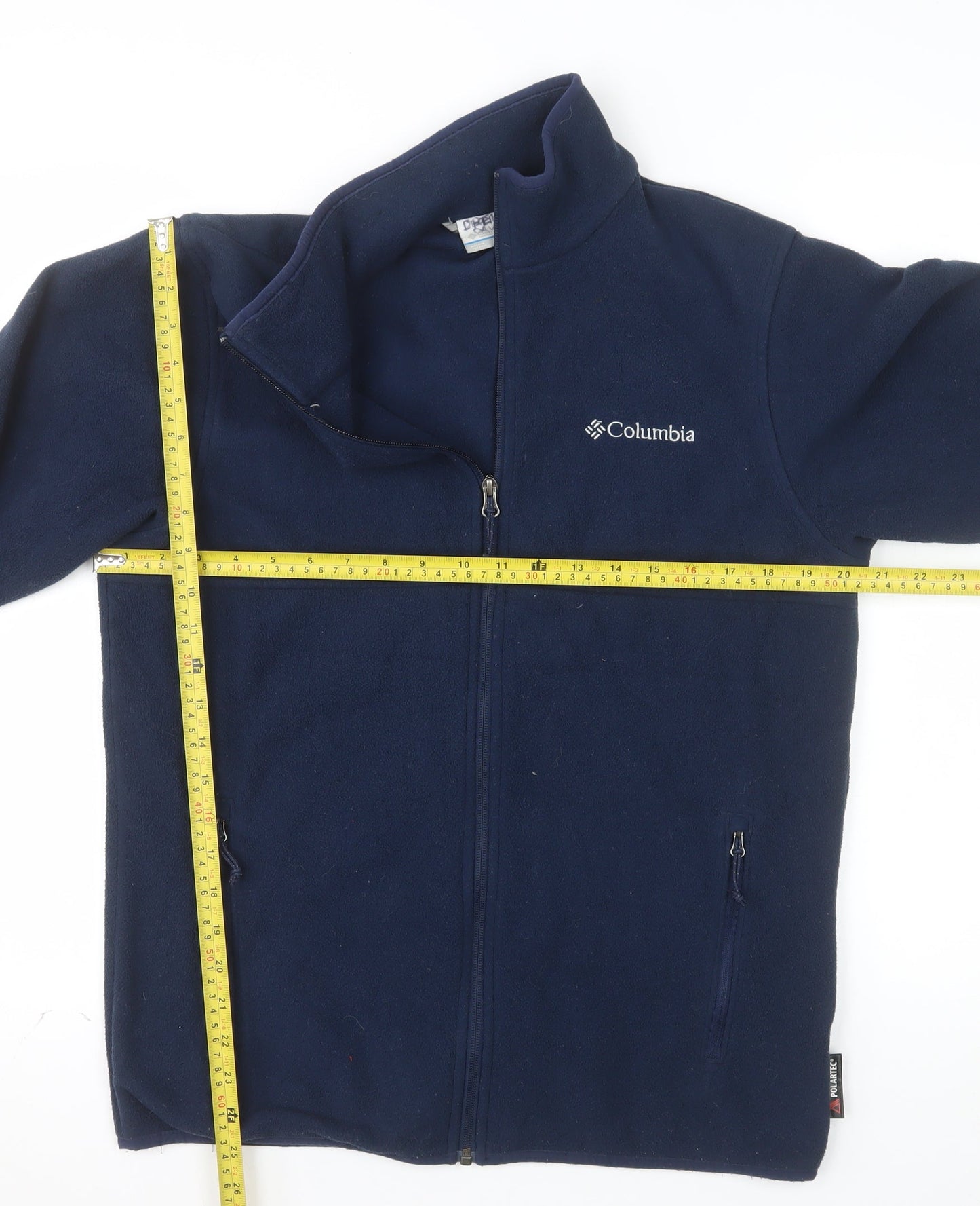 Columbia Men's Blue Fleece Full Zip Outdoor Jacket Size S