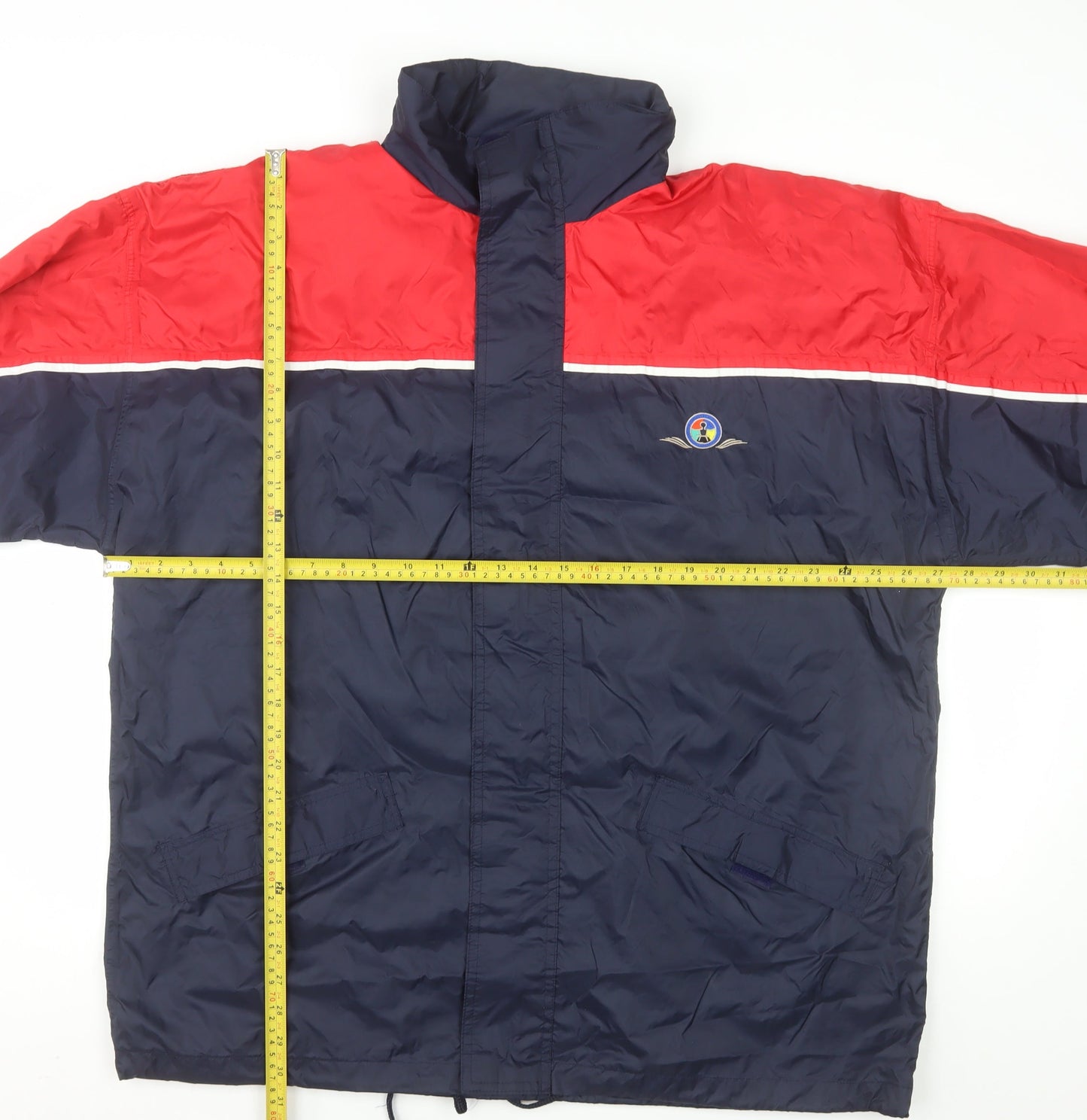 Midwest Men's Blue Red XL Windbreaker Outdoor Jacket