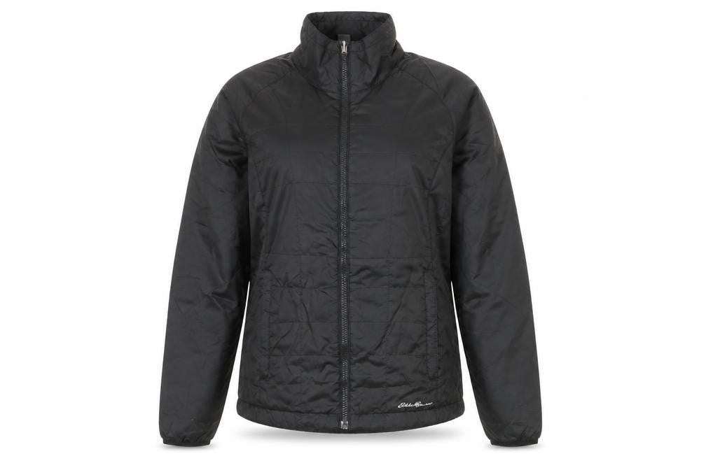 Eddie Bauer Women's Black M Quilted Puffer Jacket Winter Warm Coat