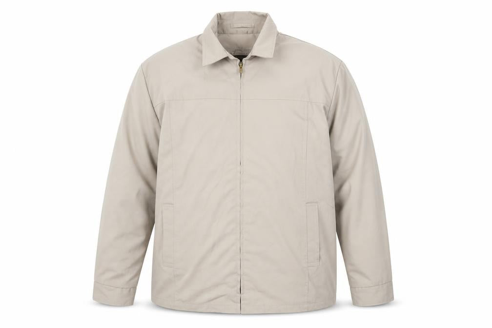 English Squire Men’s Beige Lined Basic Jacket L Regular Fit Beige