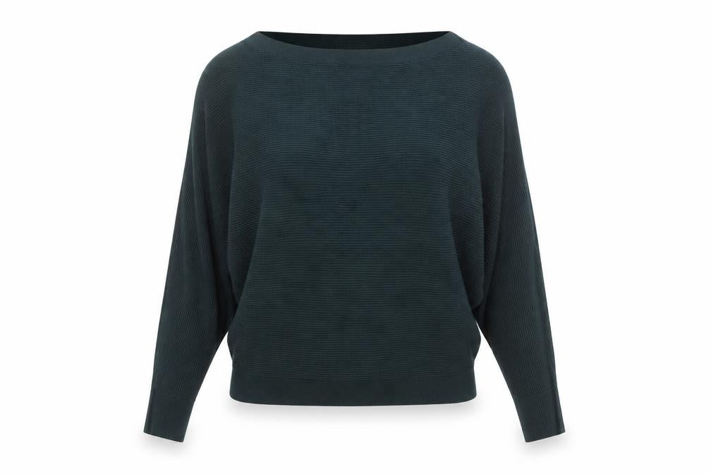 Editor's Cut Women's Green Size 12 Boat Neck Knit Jumper