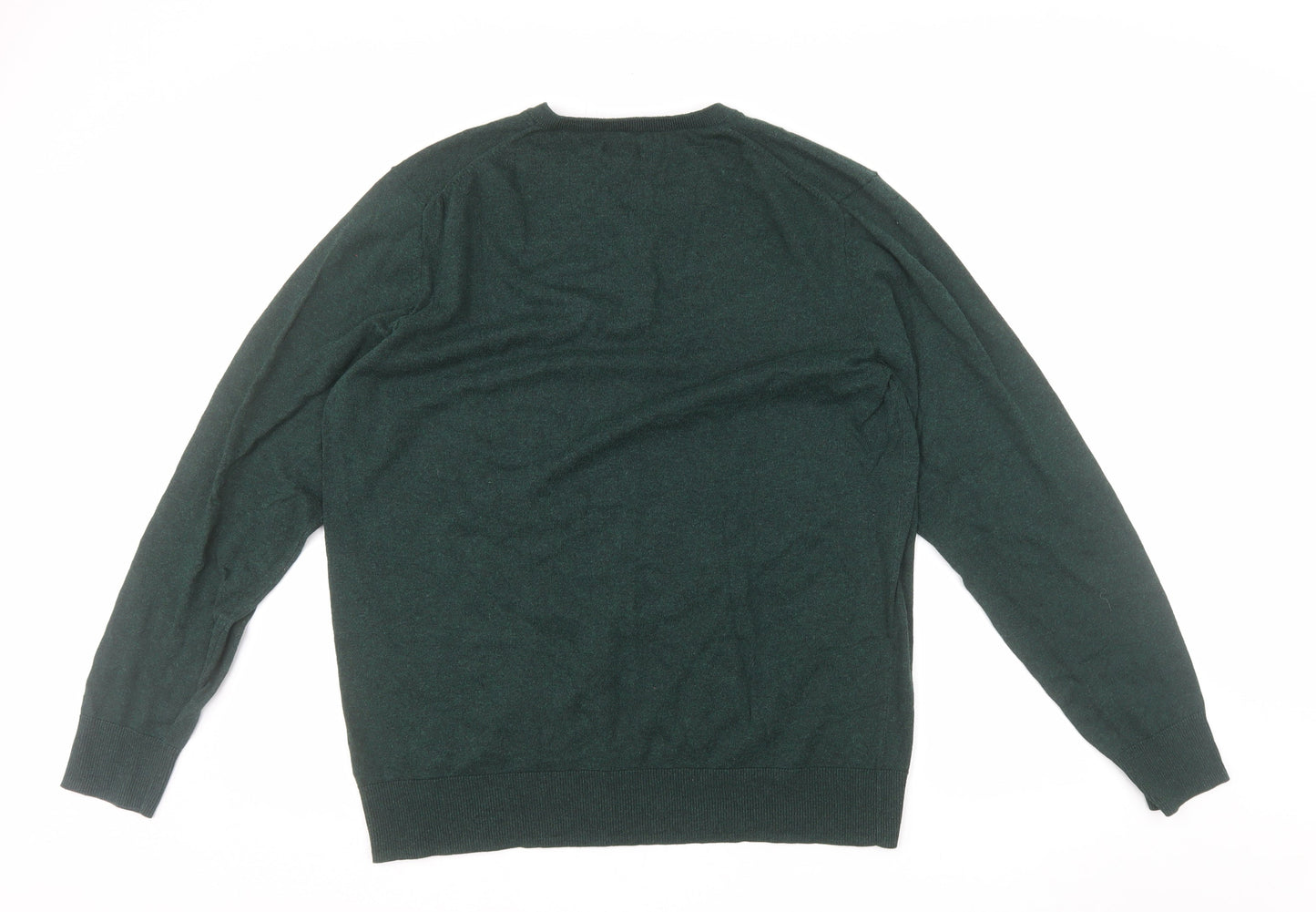 Old Navy Men’s Green V-Neck Knit Pullover Jumper XL Tall