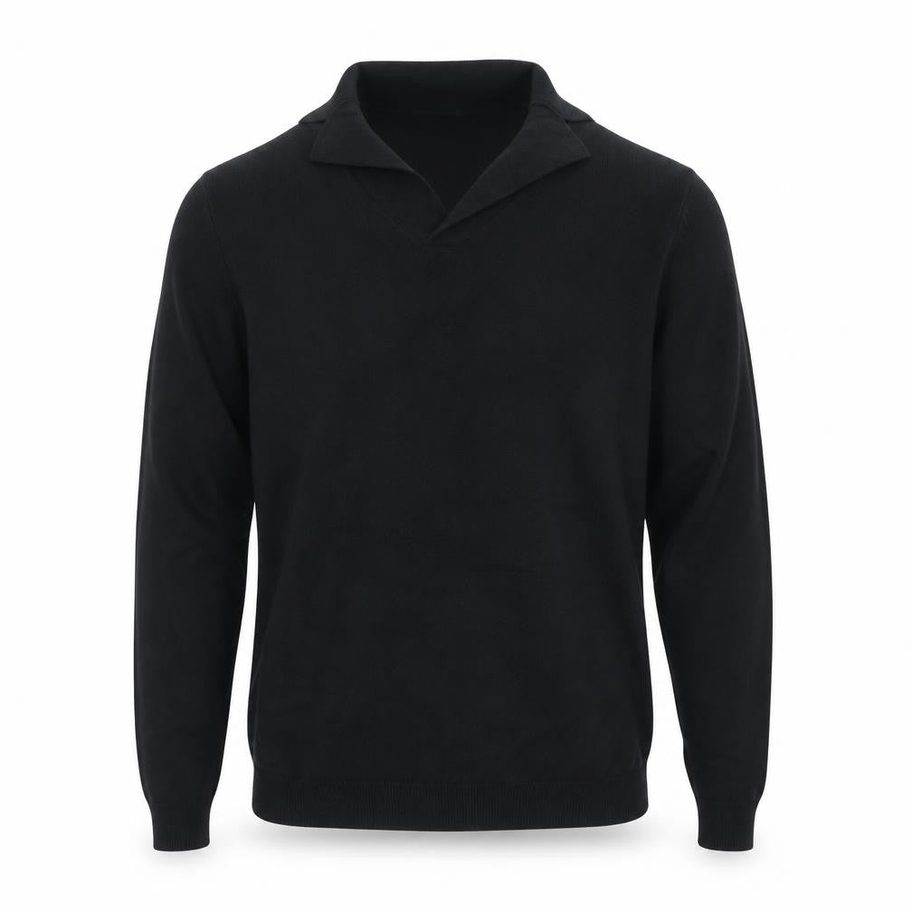 ASOS DESIGN Men's Black Cotton V-Neck Jumper XS