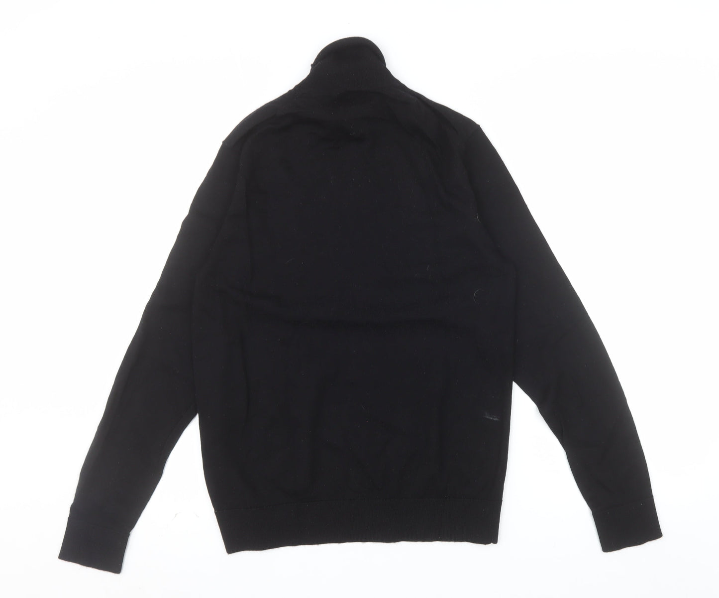 Linea Women's Black Merino Wool Roll Neck Jumper M