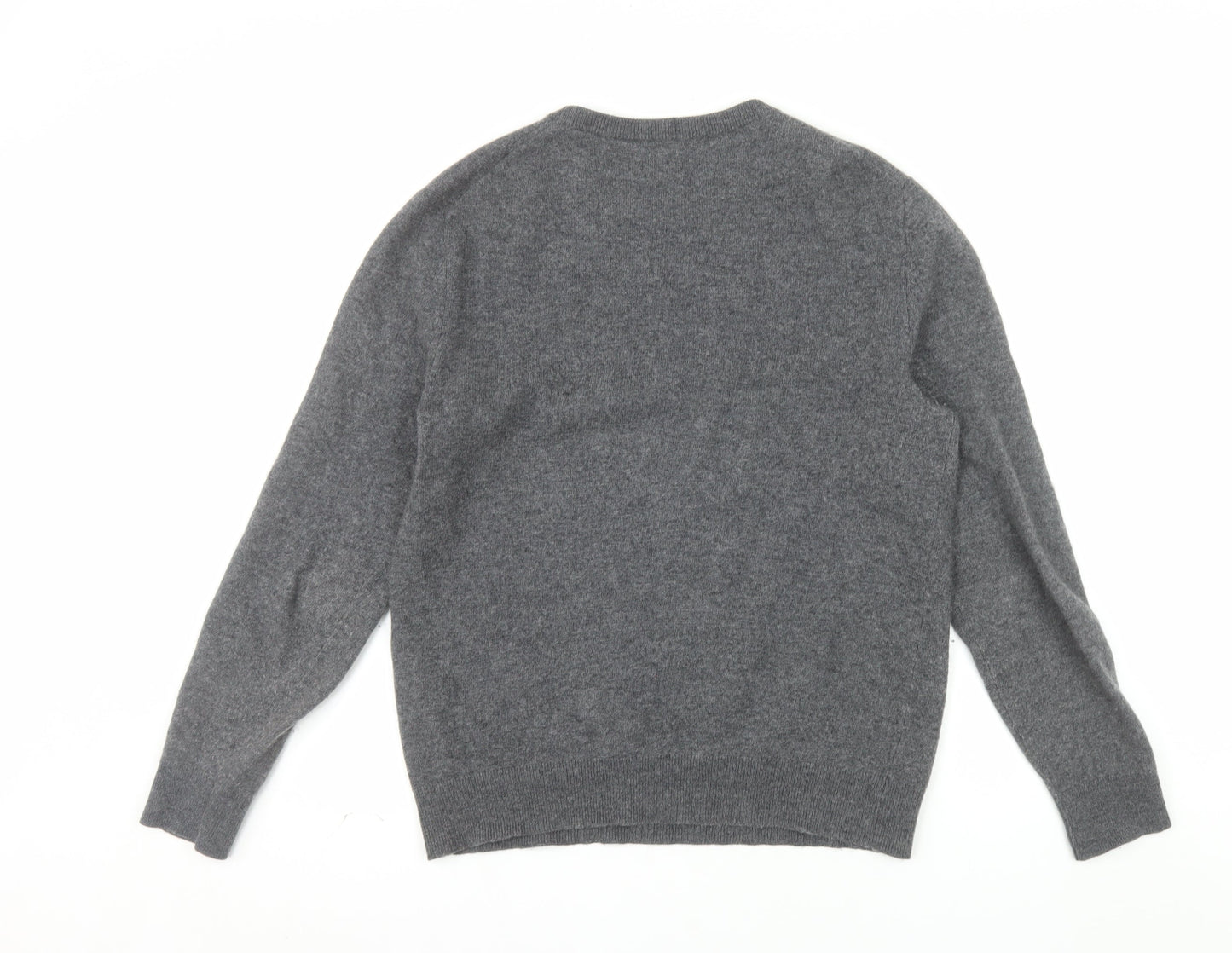 GANT Men’s Grey Wool Blend Crew Neck Pullover Jumper M