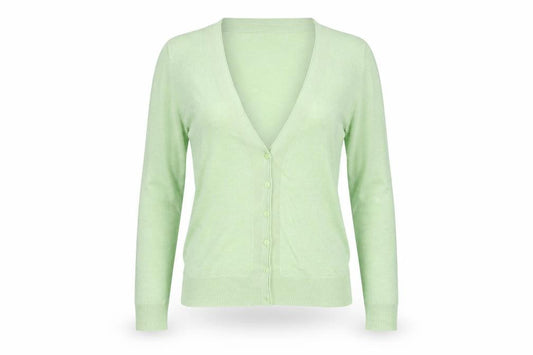 FatFace Women's Green Size 10 Cotton Long Sleeve Cardigan