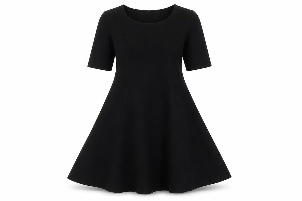Hobbs Women’s Black Wool A-Line Knee Length Dress Size 14