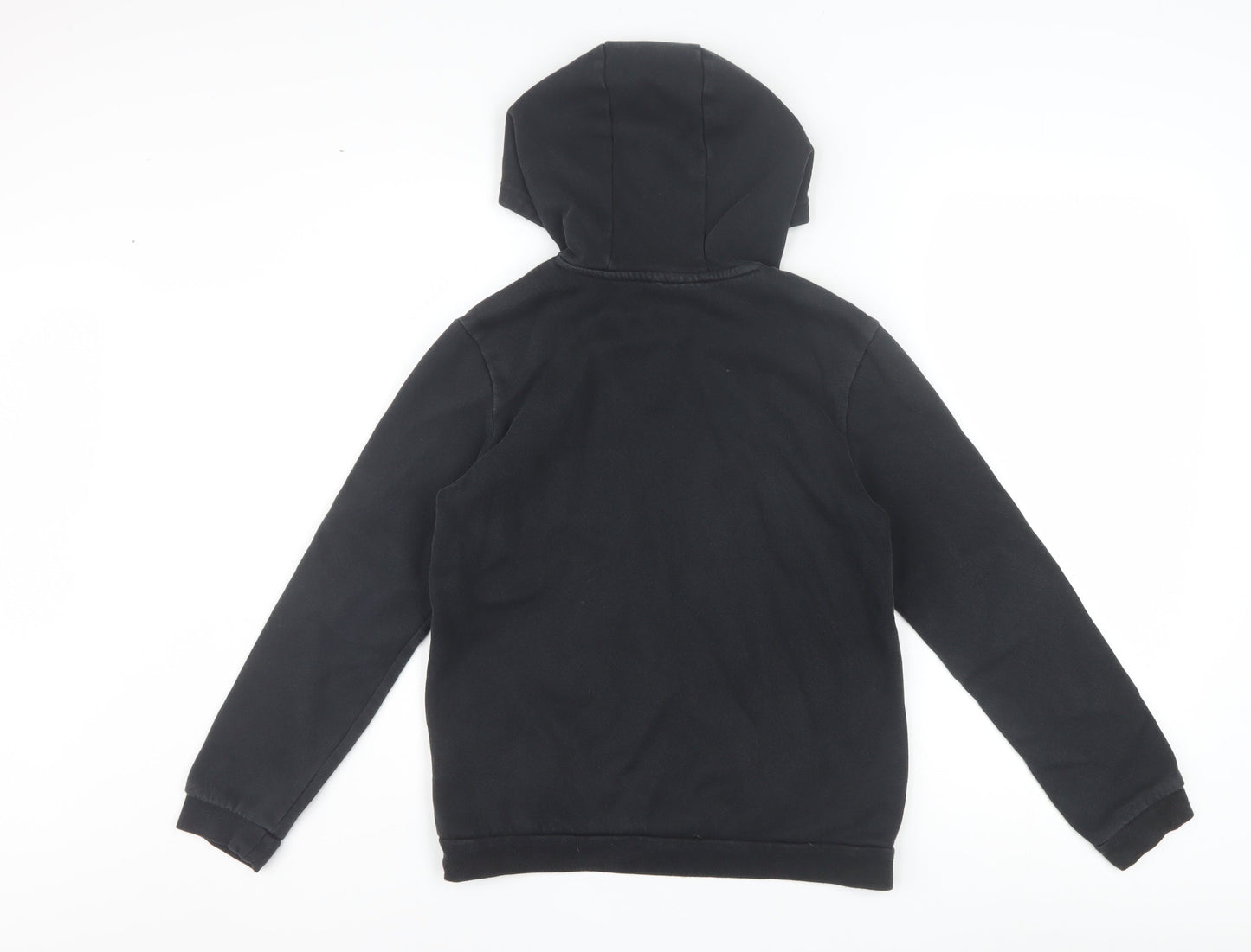 Adidas Boys Black Pullover Hoodie 11-12 Years Hooded Sweatshirt