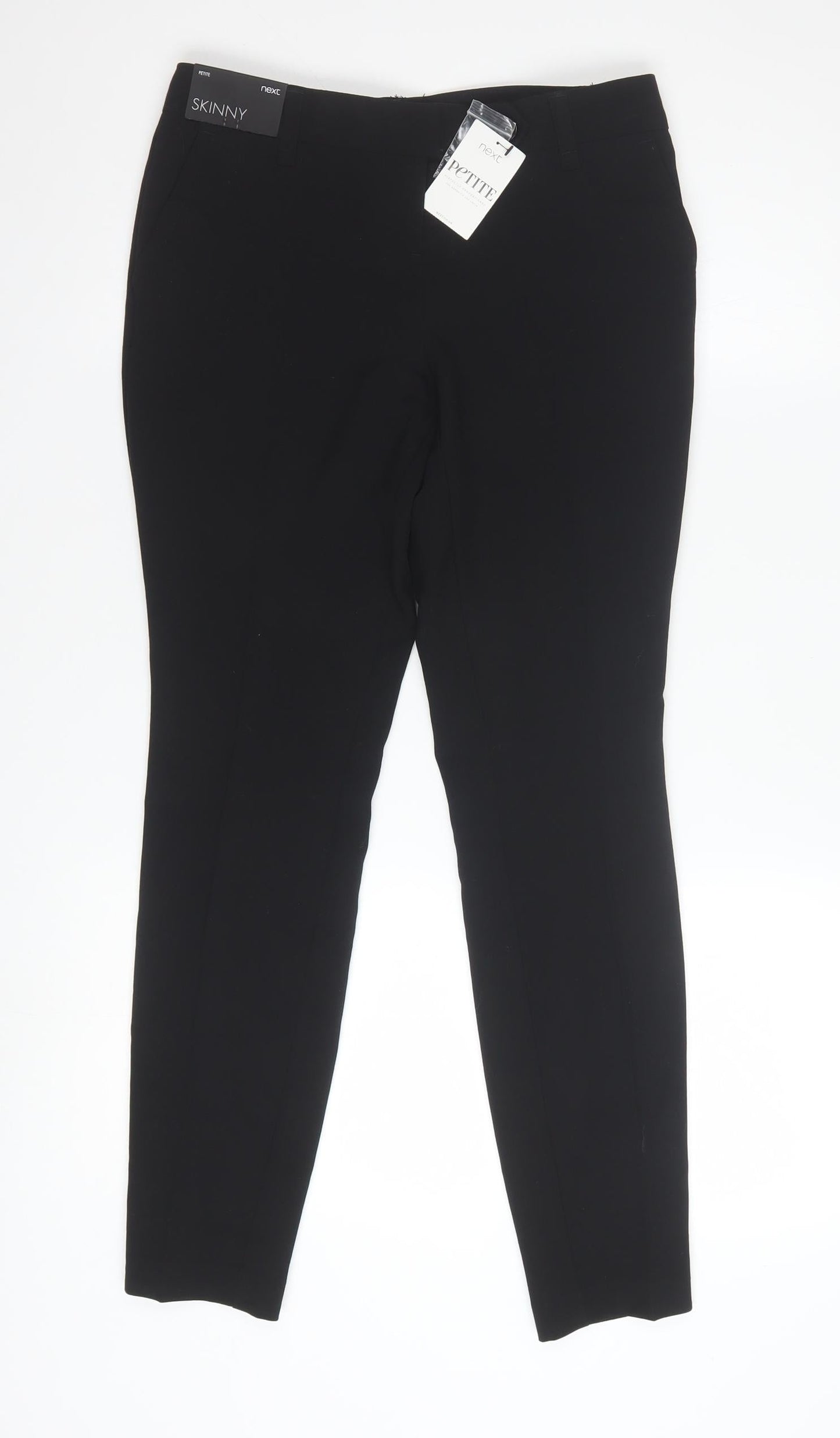Next Womens Black Petite Skinny Trousers Size 6 Slim Fit Business Workwear