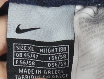 Nike Men's Blue Fleece Sweatpants XL Comfortable Tapered Fit