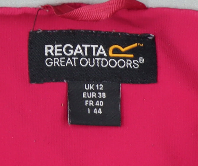 Regatta Womens Pink Softshell Hooded Outdoor Jacket Size 12