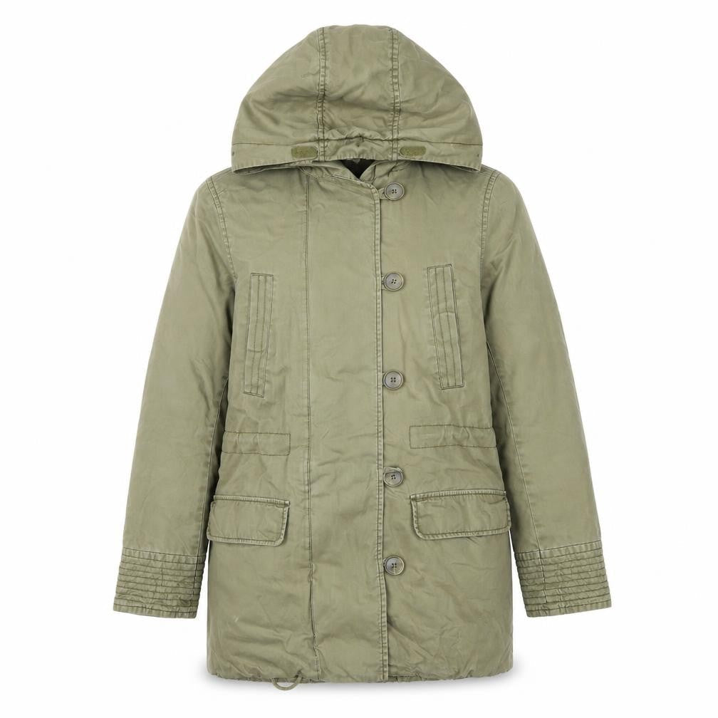 L.O.G.G. Men’s Green Hooded Cotton Parka Coat Size S
