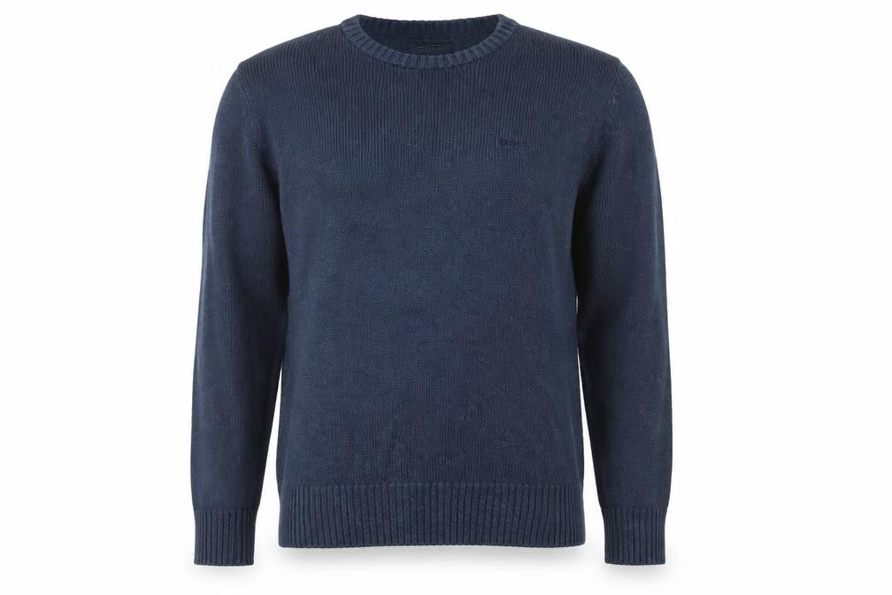 Lee Cooper Men's Blue Cotton Crew Neck Pullover Jumper Size L