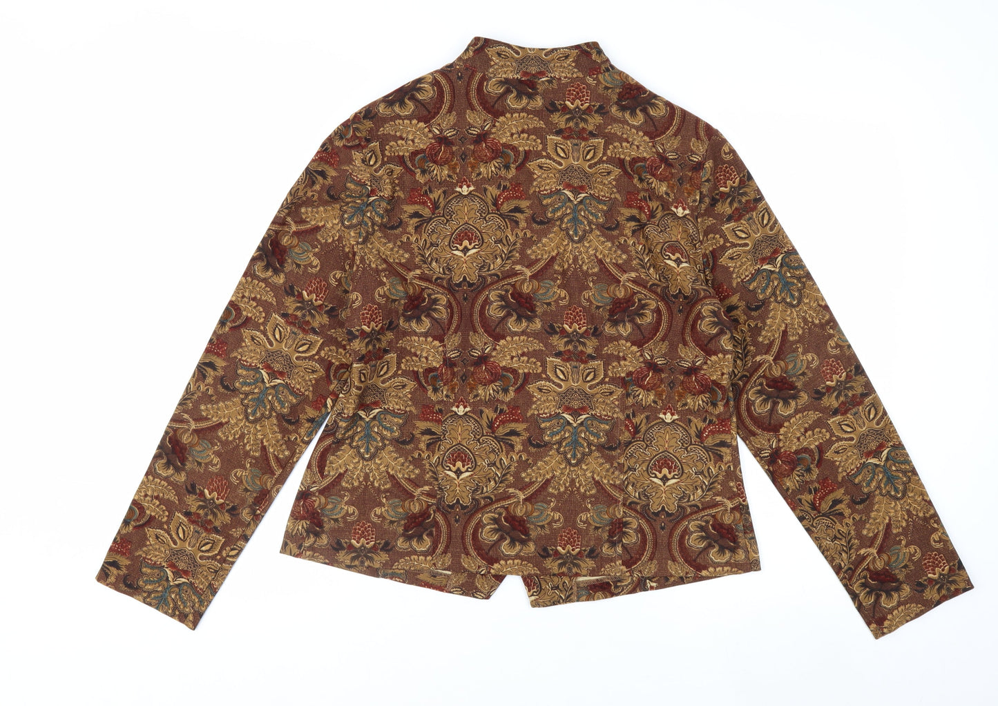 Requirements Women's Brown Paisley Classic Blazer Size M