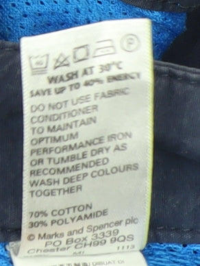 Marks and Spencer Men's Blue Cargo Shorts Size 36 Regular Fit