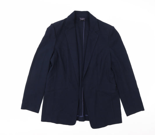 Marks and Spencer Women Blue Blazer UK 12 Classic Workwear Jacket