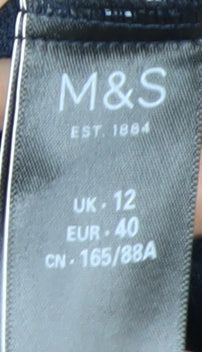 Marks and Spencer Women Blue Blazer UK 12 Classic Workwear Jacket