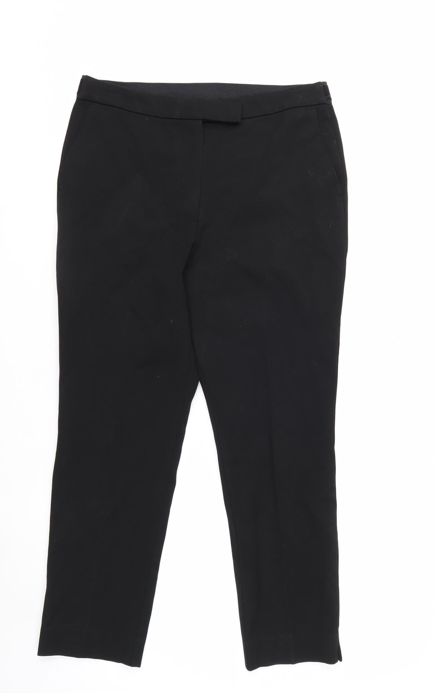 Marks and Spencer Women's Black Size 12 Ankle Slim Trousers