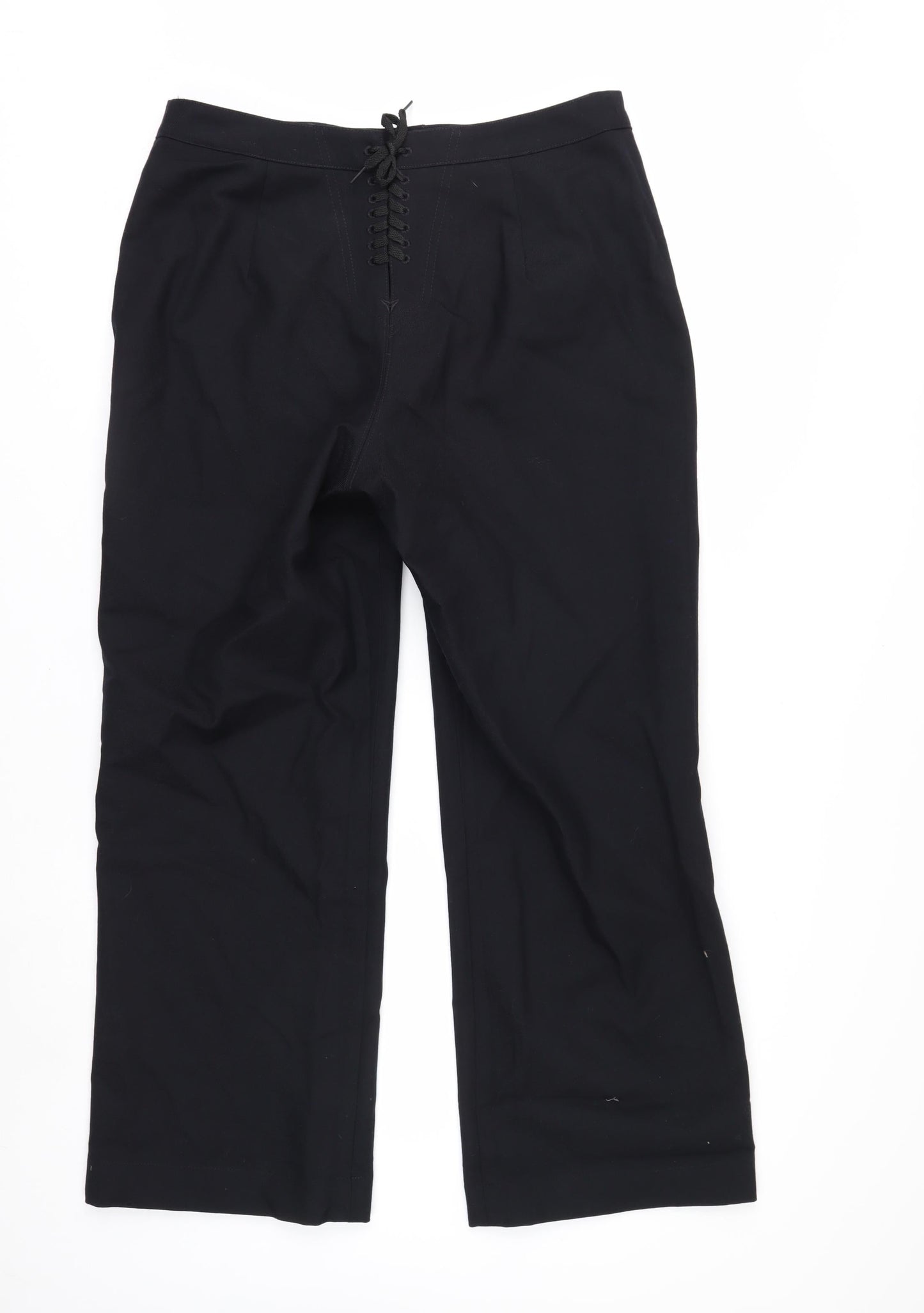 Quarterdeck Women's Blue Wool Dress Pants Size 14 Tall Military Workwear
