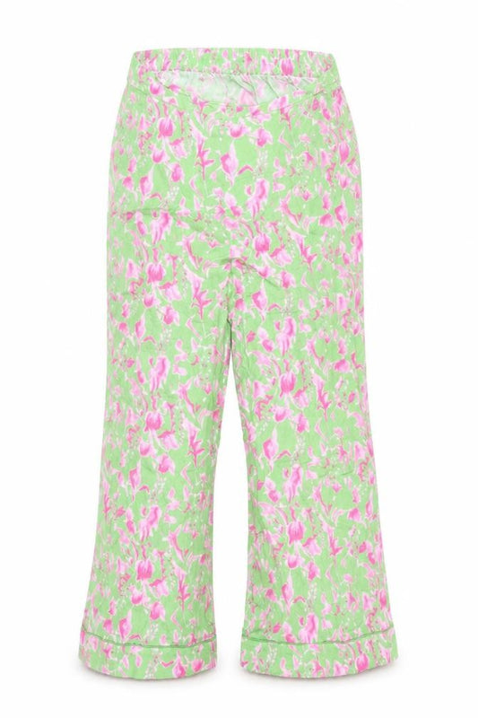 It's 9pm Women's Multicoloured Floral Cropped Cotton Trousers Size 10