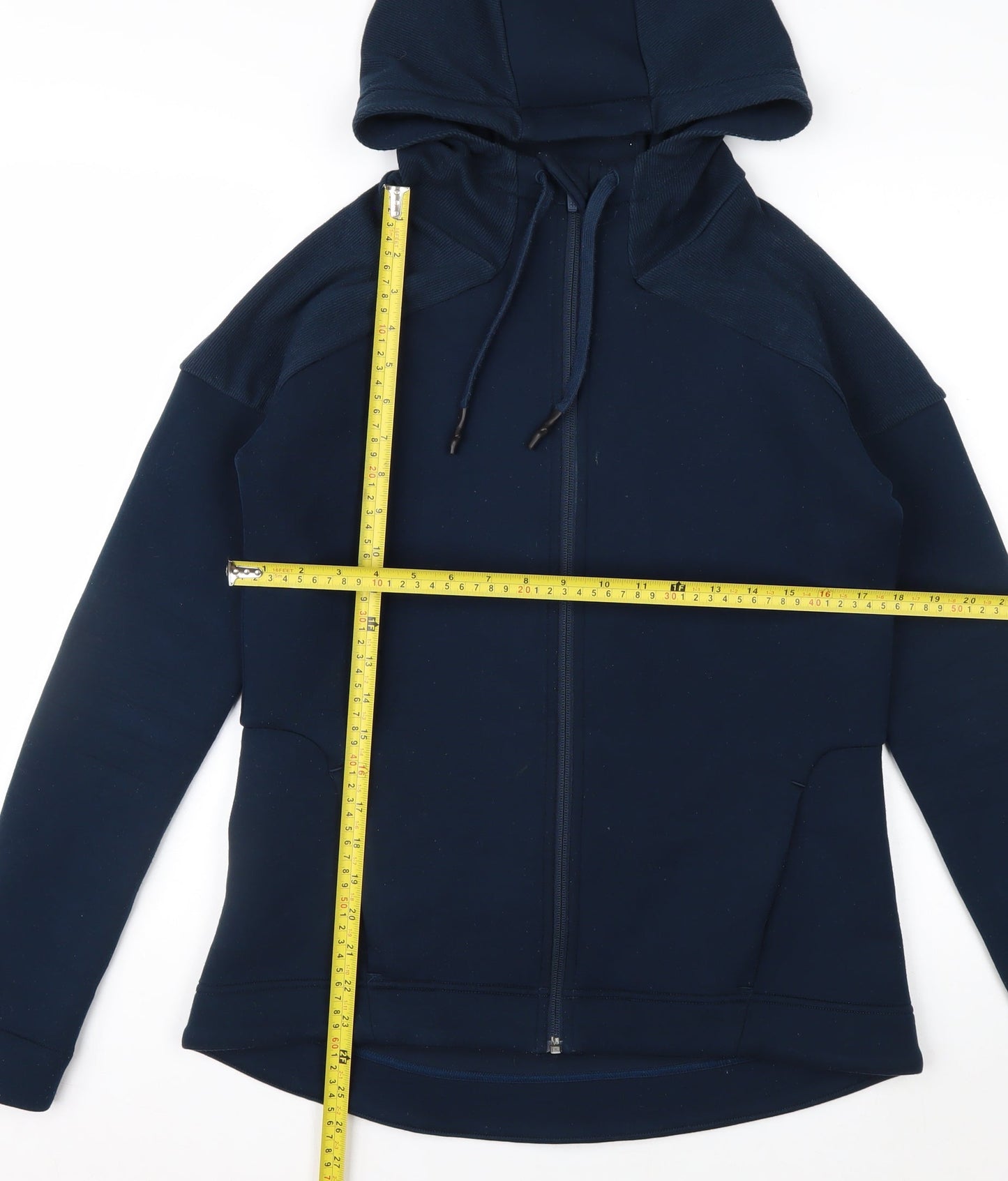 Sweaty Betty Women's Navy Full Zip Hoodie Size S Polyester Blend