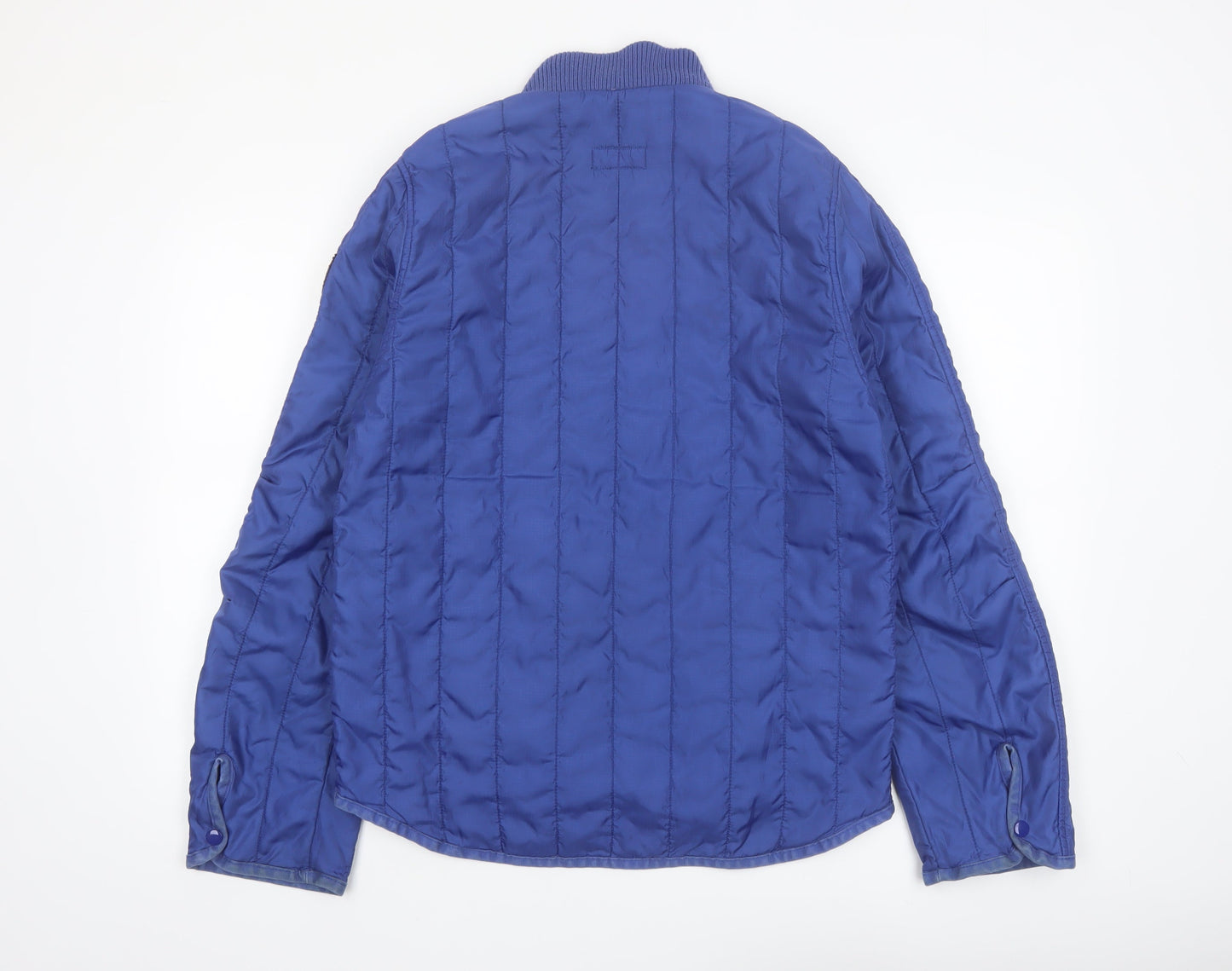 Ralph Lauren Polo Jeans Men Blue Quilted Bomber Jacket M