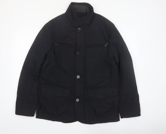 Marks and Spencer Collezione Men's Black Mid-Length Jacket Size M