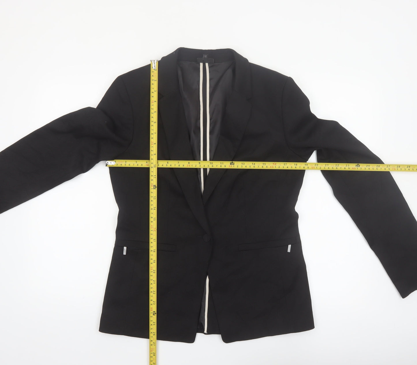 Next Women’s Black Single-Breasted Suit Jacket UK 14 Classic Fit