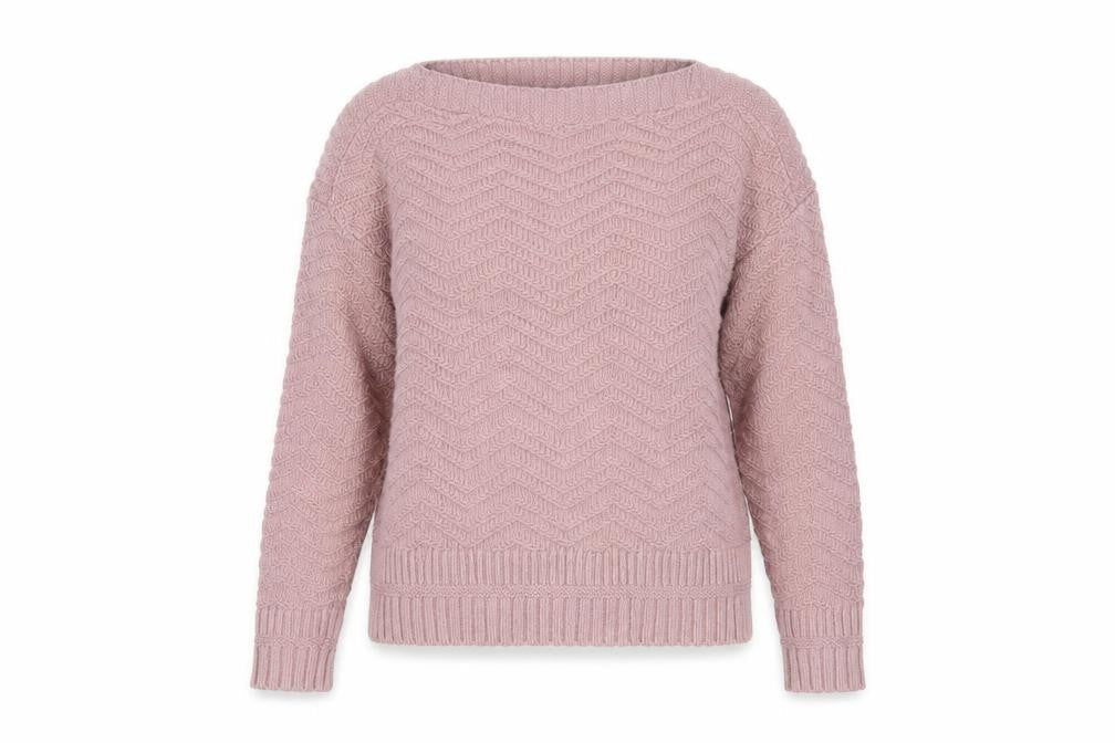FatFace Women’s Pink Cotton Cable-Knit Jumper UK 12