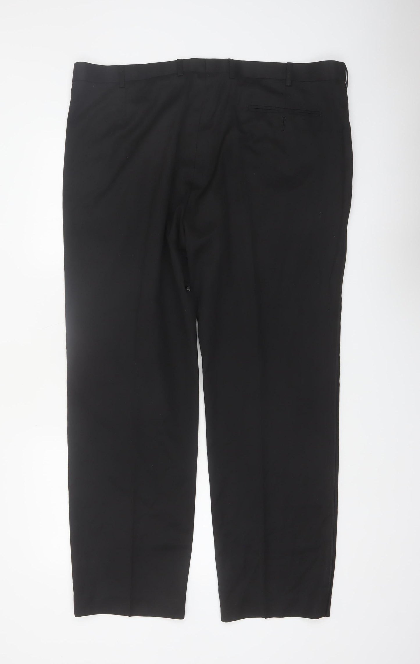 Marks and Spencer Men's Black Regular Fit Dress Trousers 42W 31L