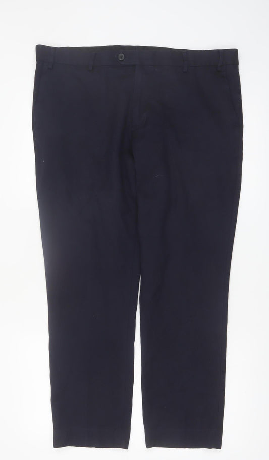 Next Men's Black 38in Regular Fit Dress Trousers