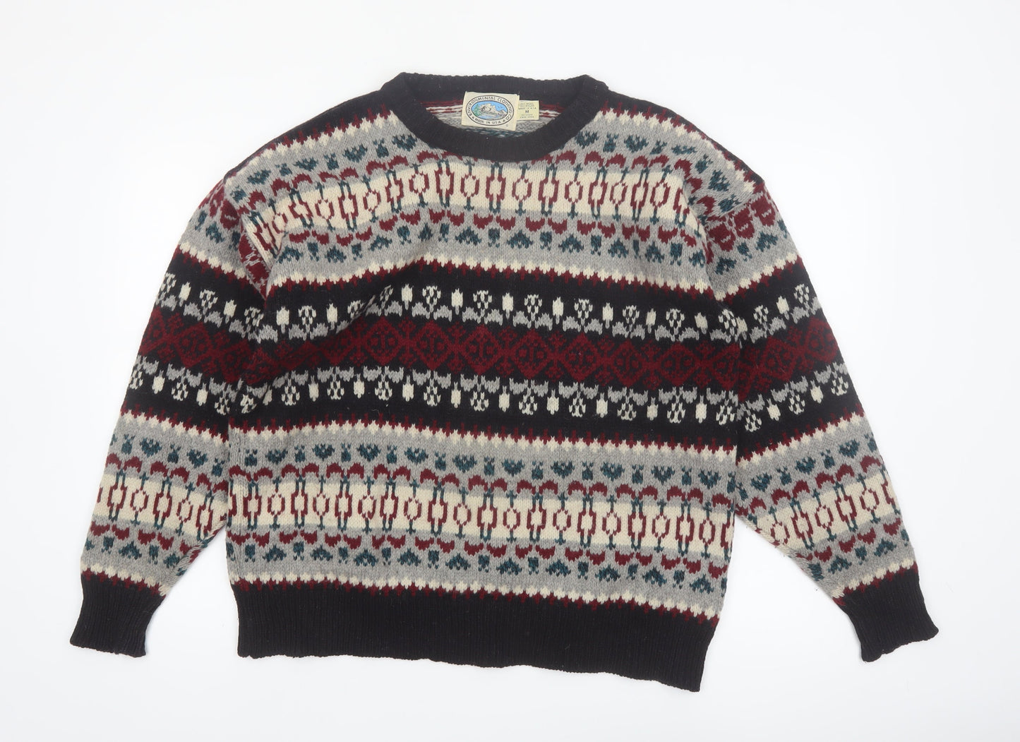 Environmental Clothing Co. Men's Multicoloured Wool Fair Isle Jumper M